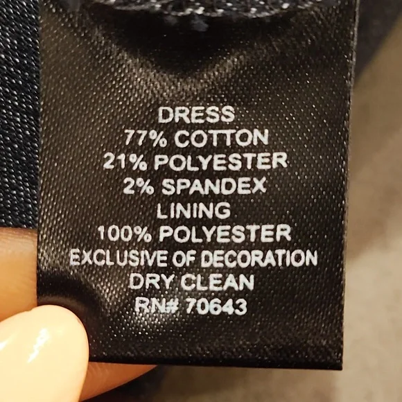 Jessica Howard Cleopatra neck cutout denim dress - Picture 11 of 12